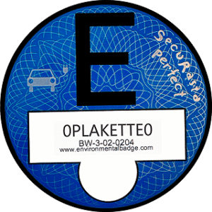 Blauwe E-Plakette voor Duitsland